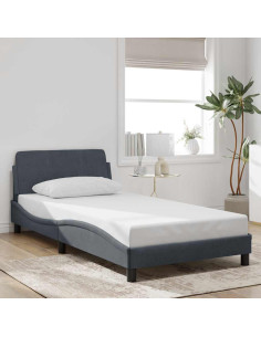 Giroletto Dover Grigio Scuro 100x203 cm in Velluto