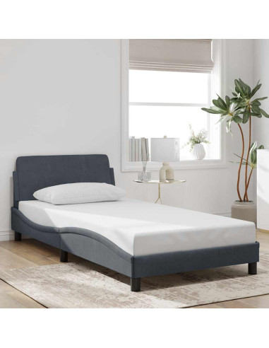 Giroletto Dover Grigio Scuro 100x203 cm in Velluto