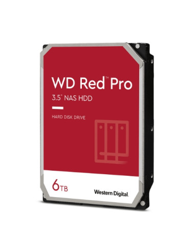 HD WD SATA3 6TB 3.5" RED PRO 7200RPM 256mb cache - NAS - WD6005FFBX