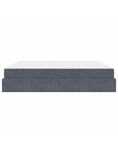 Struttura letto con materasso 2 pcs Grigio Sfumato Velluto