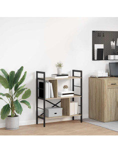 Libreria Rovere Sonoma 75 x 30 x 91 cm Legno multistrato