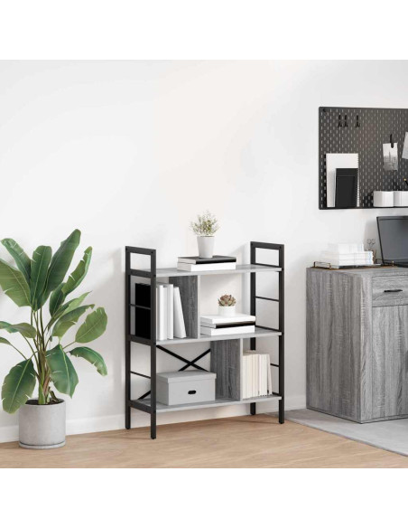 Libreria Grigio Sonoma 75 x 30 x 91 cm Legno multistrato