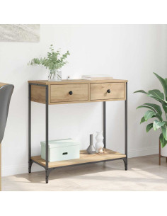 Tavolo consolle Rovere artigianale 75 x 34,5 x 75 cm
