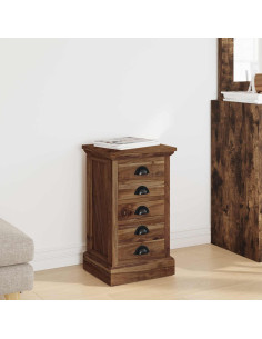 Cassettiera Marrone 35 x 30 x 60 cm Legno di teak solido