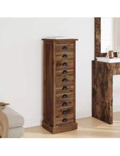 Cassettiera Marrone 35 x 30 x 110 cm Legno di teak solido