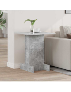 Tavolino Grigio cemento 44,5 x 45 x 55 cm Legno multistrato