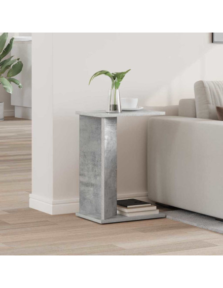 Tavolino Grigio cemento 35 x 25 x 50 cm Legno multistrato