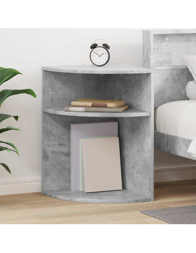 Tavolino Grigio cemento 39,7 x 39,7 x 60 cm Legno multistrato