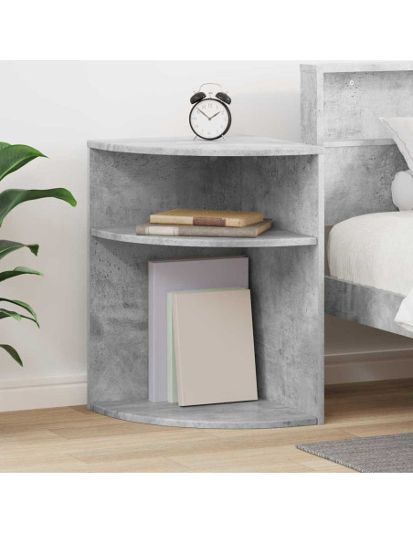 Tavolino Grigio cemento 39,7 x 39,7 x 60 cm Legno multistrato