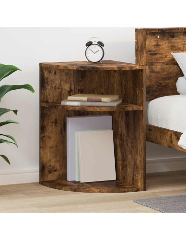 Tavolino Rovere fumé 39,7 x 39,7 x 60 cm Legno multistrato