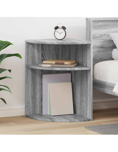 Tavolino Grigio Sonoma 39,7 x 39,7 x 60 cm Legno multistrato
