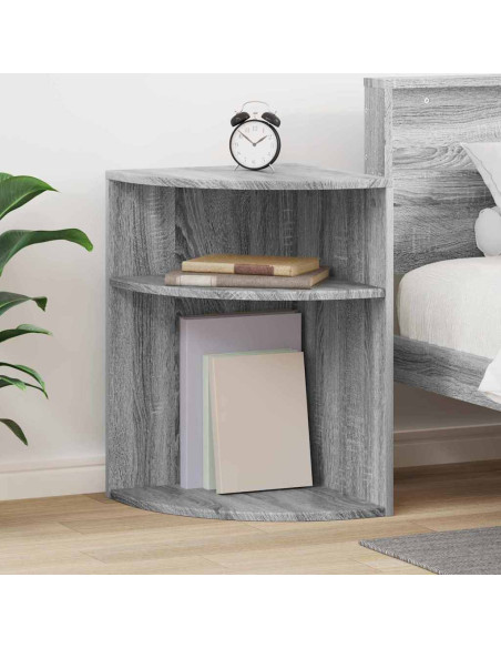 Tavolino Grigio Sonoma 39,7 x 39,7 x 60 cm Legno multistrato