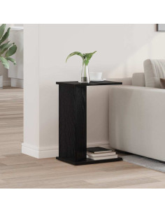 Tavolino Rovere Nero 35 x 25 x 50 cm Legno multistrato