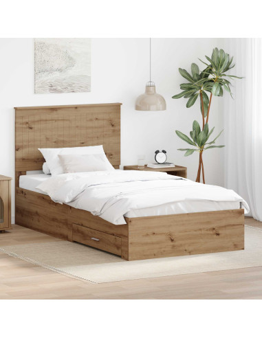 Struttura del letto Rovere artigianale 100 x 200 cm