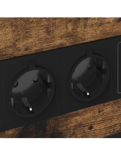 Armadio da Notte Rovere fumé 40 x 31 x 60 cm Legno multistrato