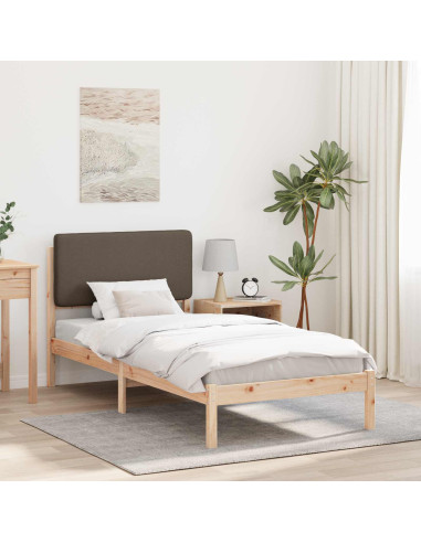 Letto con Testiera Rivestita Talpa 80 x 200 cm Pino massello
