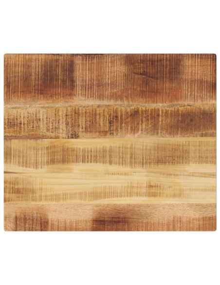 Piano per Tavolo 60x50x2,5cm Rettangolare Legno di Mango Grezzo
