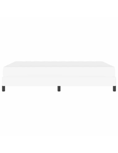 Struttura del letto Bianco Puro 140 x 190 cm Tessuto
