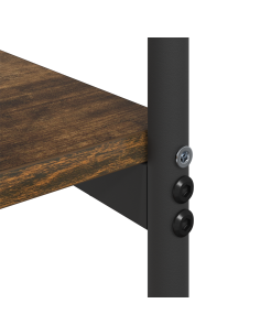 Tavolo consolle con lo scaffale Rovere fumé 101 x 35 x 80,5 cm