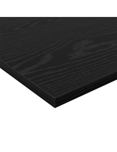 Scaffale 4 pcs Nero 80 x 20 x 1,5 cm Legno multistrato