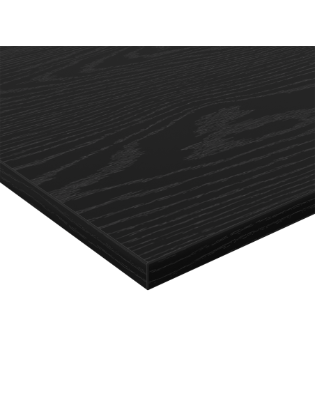 Scaffale 4 pcs Nero 80 x 20 x 1,5 cm Legno multistrato