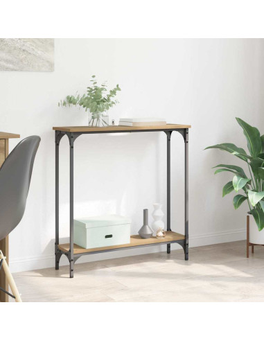 Tavolo consolle Rovere artigianale 75 x 22,5 x 75 cm