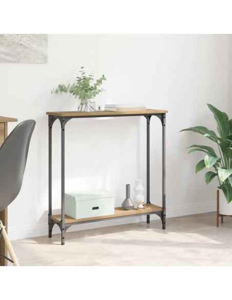 Tavolo consolle Rovere artigianale 75 x 22,5 x 75 cm
