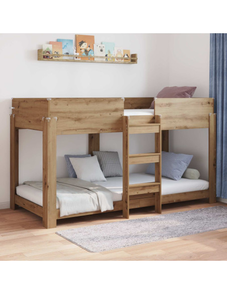 Letto a Castello per Bambini Rovere artigianale 100 x 200 cm