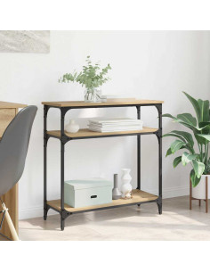 Tavolo consolle Rovere artigianale 75 x 29 x 75 cm