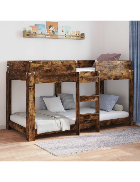 Letto a Castello per Bambini Rovere fumé 90 x 200 cm