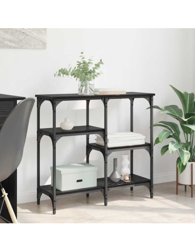 Tavolo consolle Rovere Nero 80 x 29 x 75 cm Legno multistrato