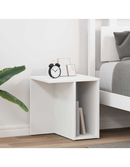 Tavolino 2 pcs Bianco 37 x 32 x 40 cm Legno multistrato