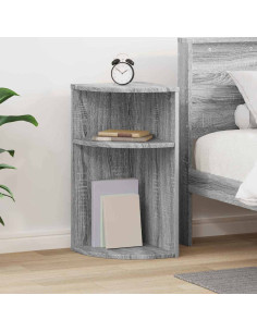 Tavolino Grigio Sonoma 29,6 x 29,6 x 60 cm Legno multistrato