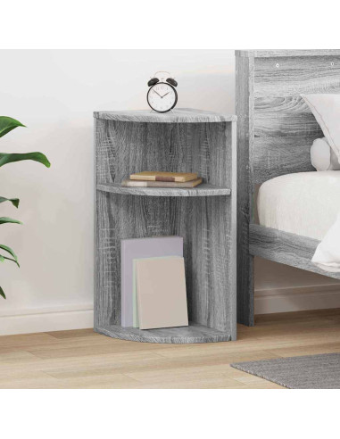 Tavolino Grigio Sonoma 29,6 x 29,6 x 60 cm Legno multistrato