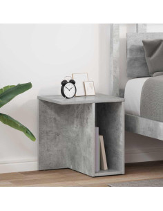 Tavolino 2 pcs Grigio cemento 37 x 32 x 40 cm Legno multistrato