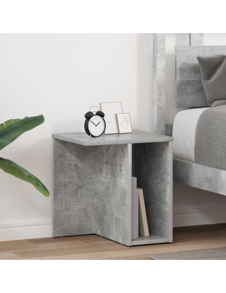 Tavolino 2 pcs Grigio cemento 37 x 32 x 40 cm Legno multistrato