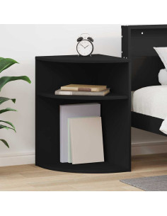Tavolino Nero 39,7 x 39,7 x 60 cm Legno multistrato