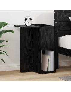 Tavolino Rovere Nero 35 x 40 x 55 cm Legno multistrato