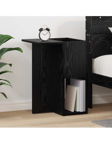 Tavolino Rovere Nero 35 x 40 x 55 cm Legno multistrato