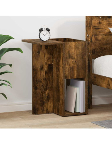 Tavolino Rovere fumé 35 x 40 x 55 cm Legno multistrato