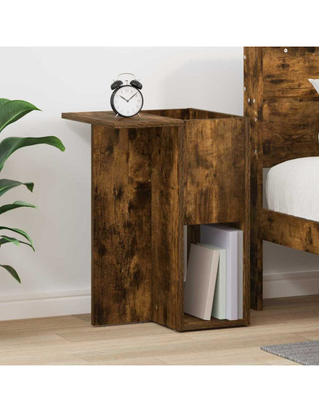 Tavolino Rovere fumé 35 x 40 x 55 cm Legno multistrato