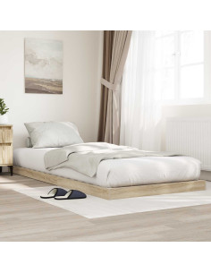 Struttura letto a terra Sonoma 76,5 x 200 cm Legno multistrato
