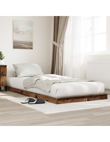 Struttura letto a terra Legno vecchio 76,5 x 200 cm