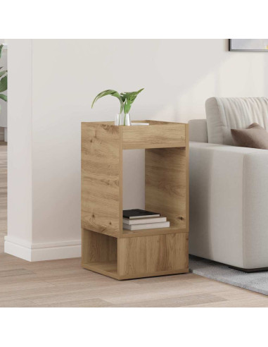 Tavolino Rovere artigianale 30 x 30 x 56 cm Legno multistrato