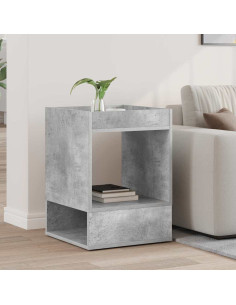 Tavolino Grigio cemento 40 x 40 x 56 cm Legno multistrato
