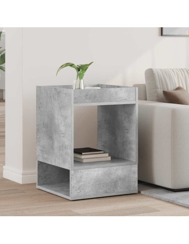 Tavolino Grigio cemento 40 x 40 x 56 cm Legno multistrato