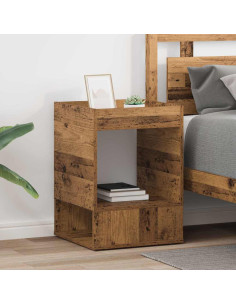 Tavolino 2 pcs Legno vecchio 40 x 40 x 56 cm Legno multistrato