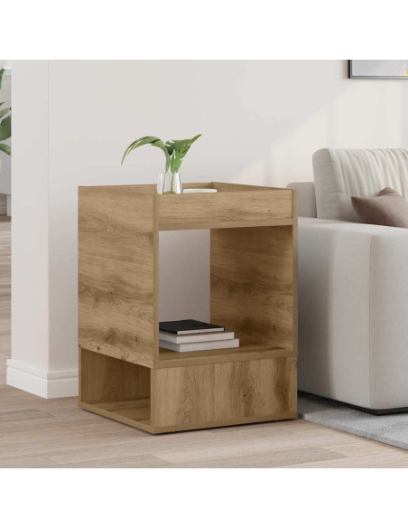 Tavolino Rovere artigianale 40 x 40 x 56 cm Legno multistrato