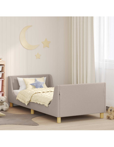 Struttura letto bambini con testata Grigio chiaro 90 x 200 cm