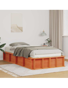Struttura del letto Marrone cerato 75 x 190 cm Pino massello